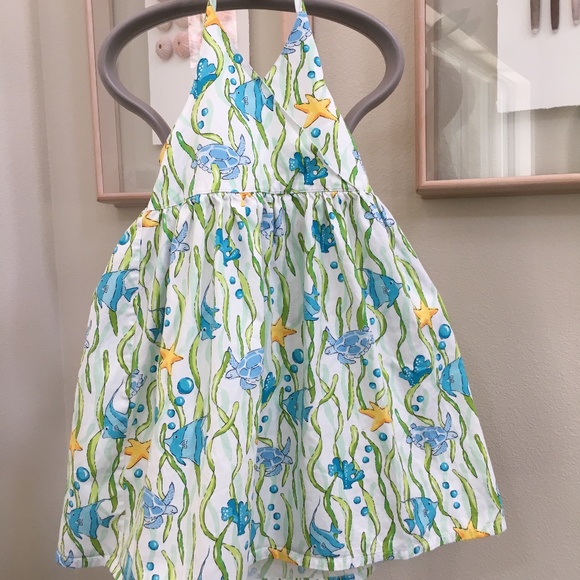 Gymboree Ocean Halter Dress Sz. 9 - Picture 7 of 7